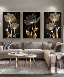 BLack Design 60*90 Cm Crystall Porsalein Painting Decorative Living Room